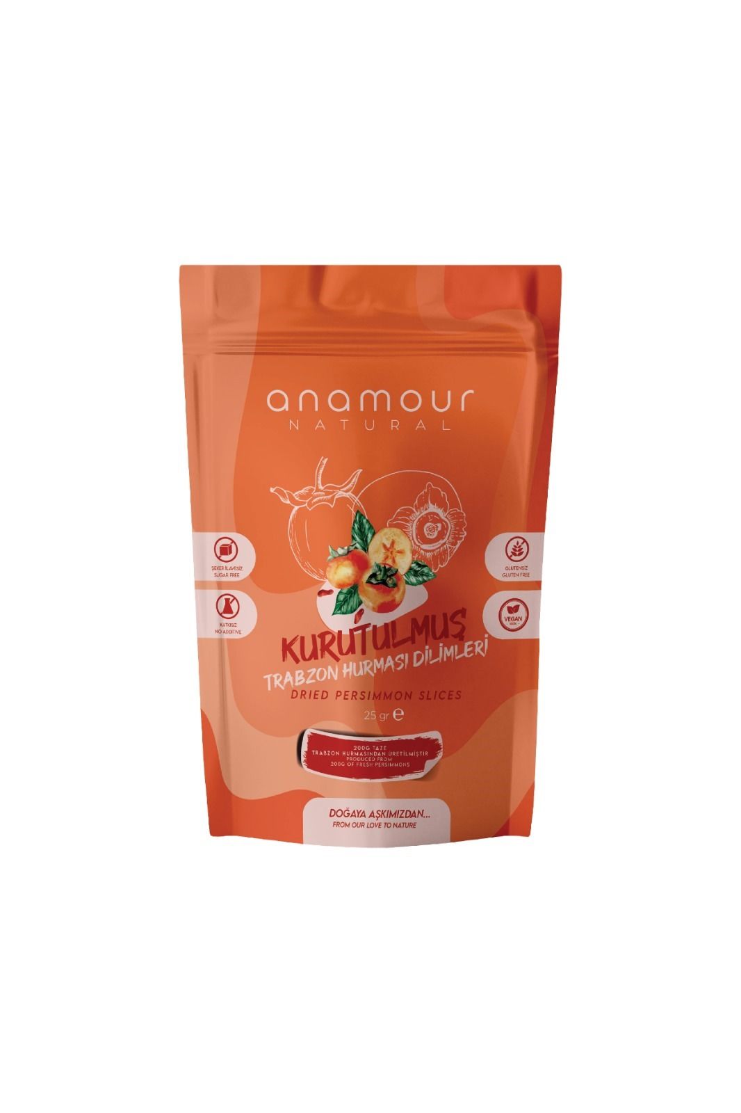Trabzon Hurması Kurusu(25 gr Şekersiz,Katkısız)